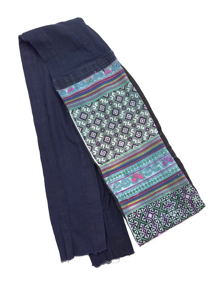 Hmong Embroidered Fabric Piece from Vietnam, Cross-stitch Hmong Embroidered Fabric Piece from Vietnam, Cross-stitch