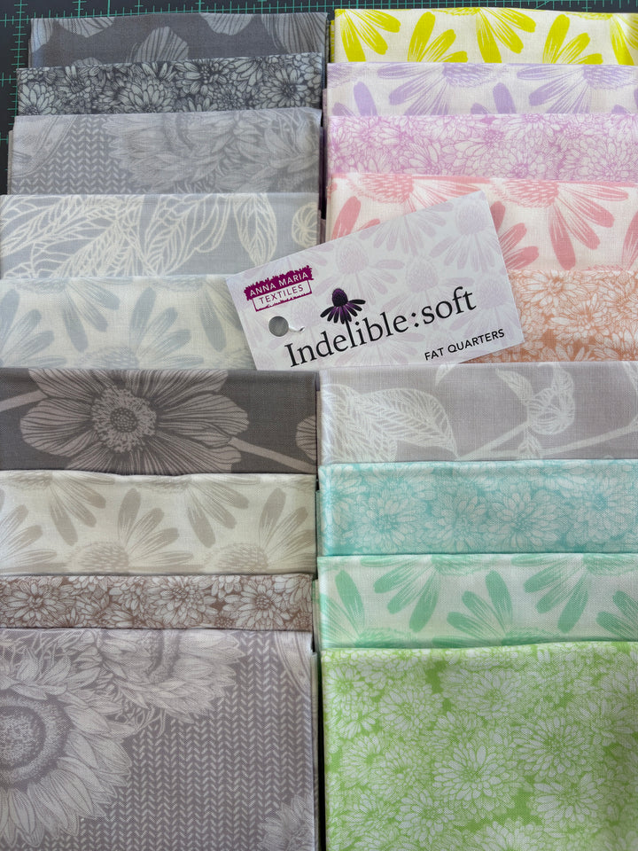 Indelible Soft by Anna Maria Parry, Fat Quarter Bundle