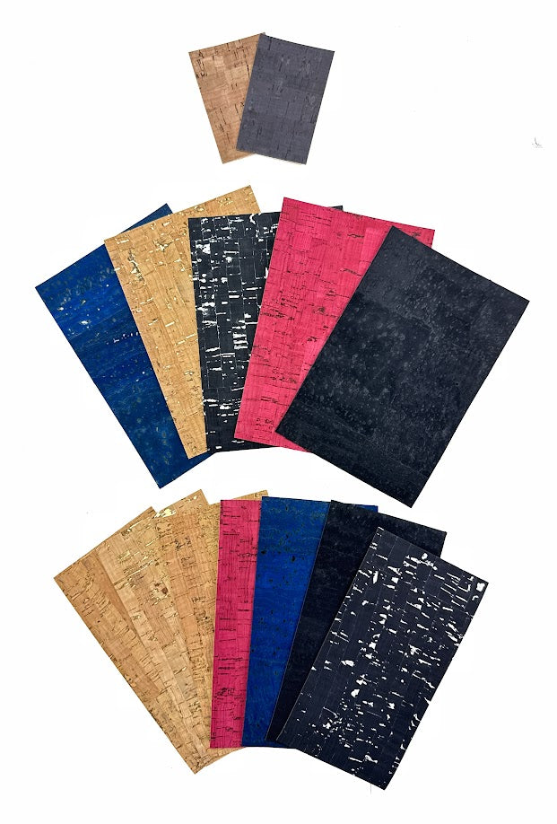 Medium Pack of Small Cork Fabric Samples
