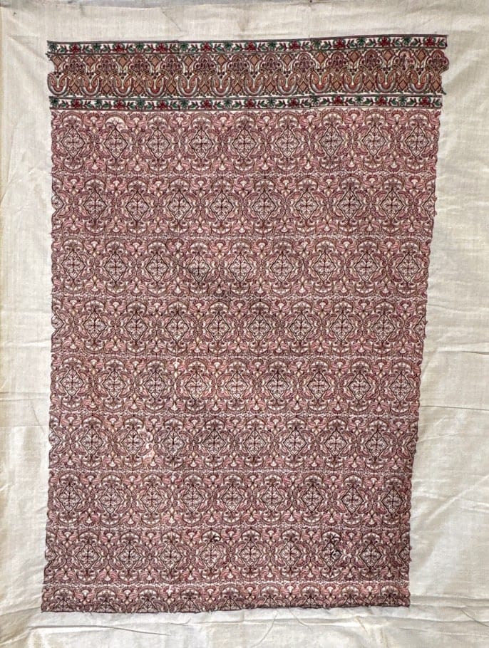 Handwoven and Machine Embroidered Ikat Fabric from Indonesia Handwoven and Machine Embroidered Ikat Fabric from Indonesia