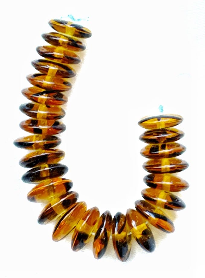 Flat Round Czech Glass Beads