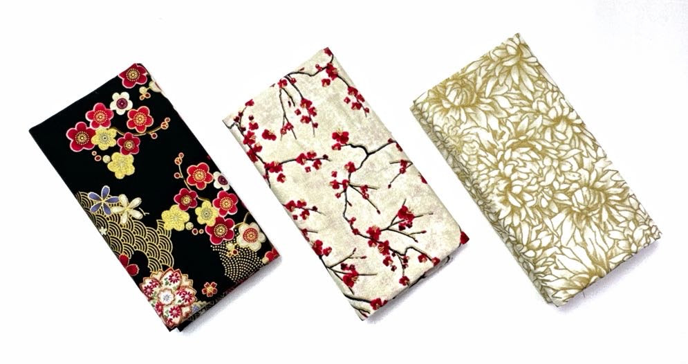 Lotus Garden Fat Garden Fabric Bundle (3 pcs)