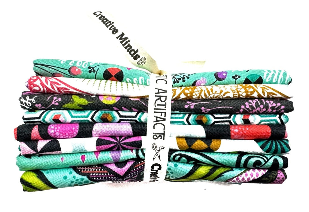 Prince Charming (Deja Vu) by Tula Pink - Fat Quarter Fabric Bundle 8pcs Prince Charming Deja Vu Tula Pink Fat Quarter Bundle | 8pcs