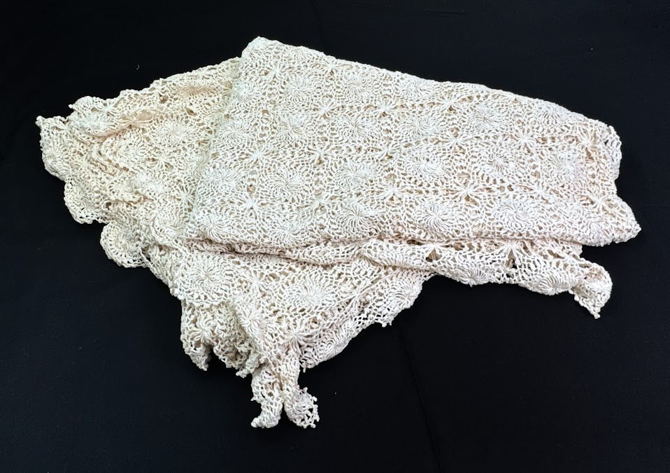 Antique Crocheted Tablecloth