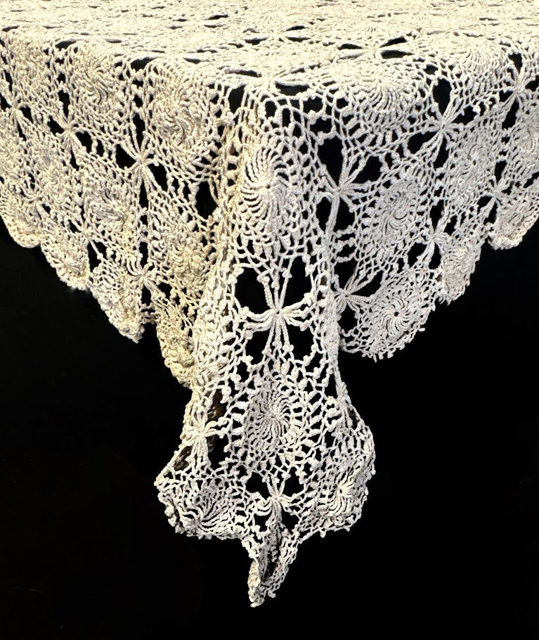 Antique Crocheted Tablecloth