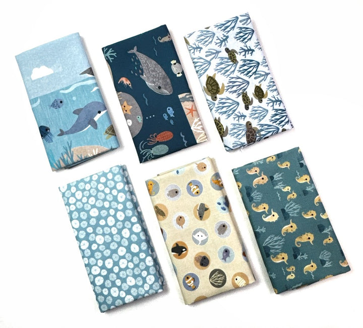 Beyond the Sea Fat Quarter Fabric Bundle (6 pcs)