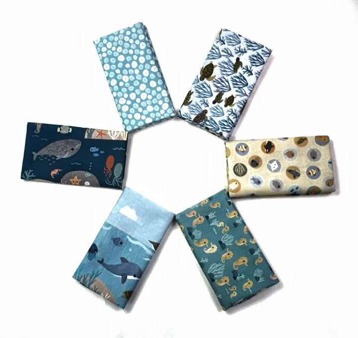 Beyond the Sea Fat Quarter Fabric Bundle (6 pcs)