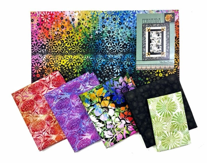 Fernanda Quilt Kit with Felicity Fabrics - Black colorway Fernanda Beginner Quilt Kit | Felicity Fabrics Black Colorway