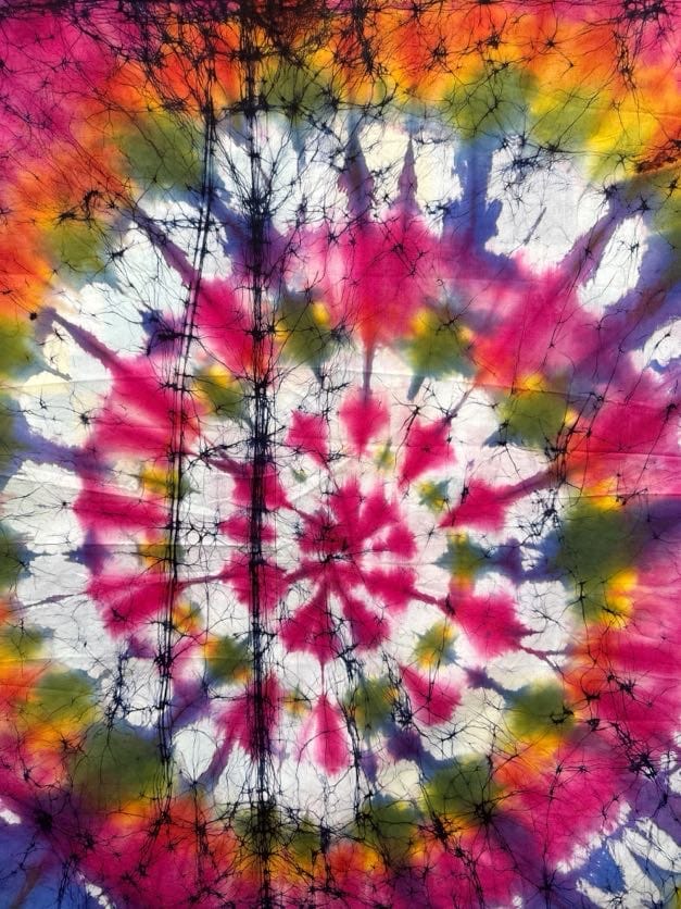 MEASUREMENT NEEDED Batik Panel from Sri Lanka - Tie Dye MEASUREMENT NEEDED Batik Panel from Sri Lanka - Tie Dye
