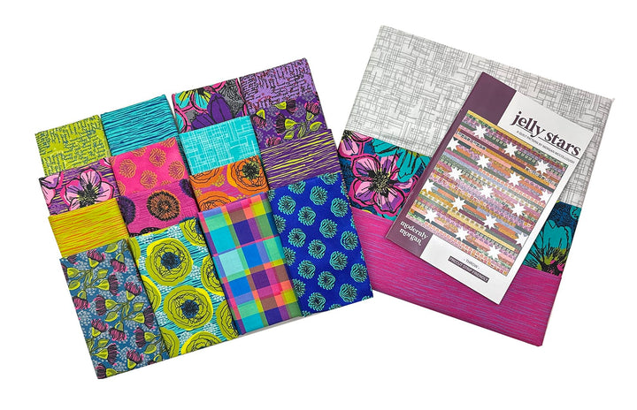 Jelly Stars Quilt Kit with Winding Road by Natalie Barnes