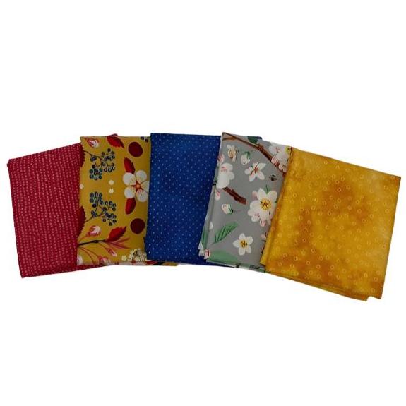 Julie's Curated 1/2 yard Fabric Bundle (5 pcs.)