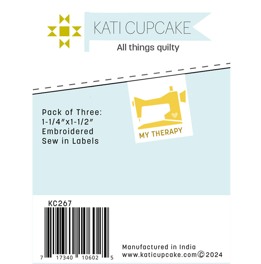 KC267 Kati Cupcake Embroidered Sew-In Labels My Therapy
