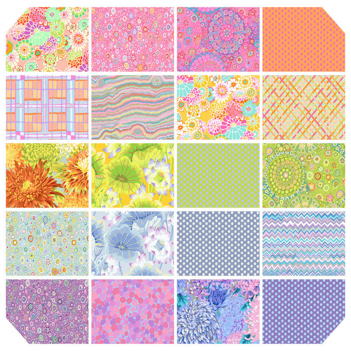 Colorful floral and patterned fabrics