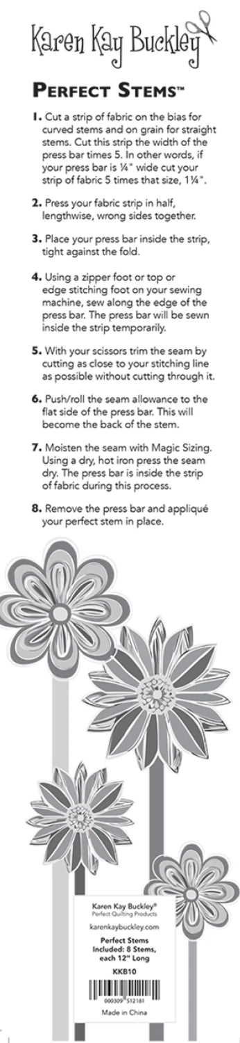 Karen Kay Buckley's Perfect Stems Templates, 8pcs