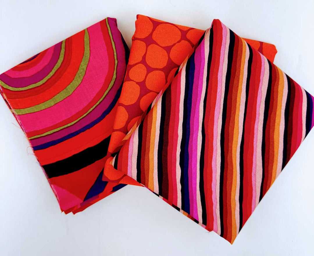 Kaffe Fassett Red Stripes & Swirls