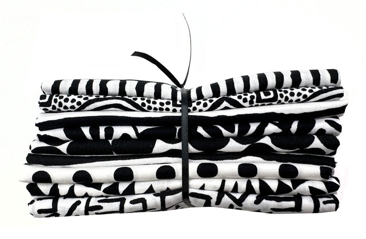 Kaffe Fassett Black & White Classics Fat Quarter Fabric Bundle (9 pcs)