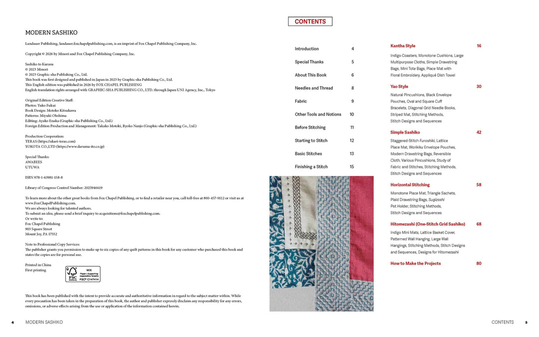 Modern Sashiko: 26 Mixed-Style Sashiko Projects for Everyday Items