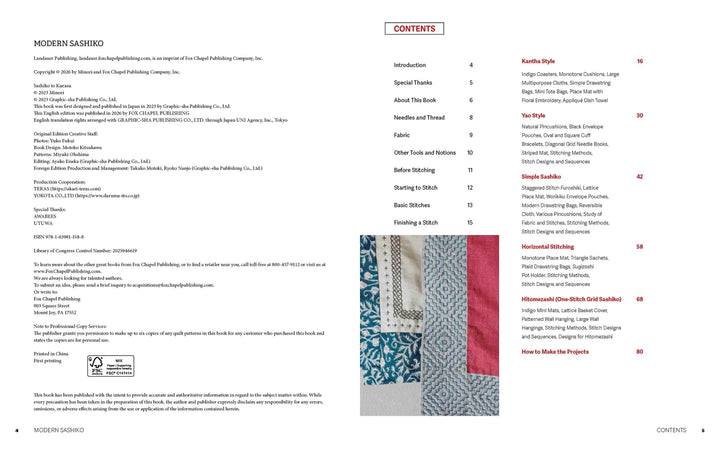 Modern Sashiko: 26 Mixed-Style Sashiko Projects for Everyday Items