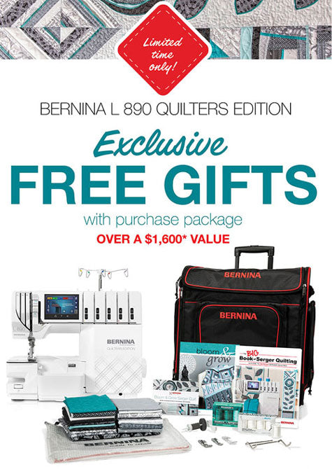 NEW: BERNINA L890 Quilters Edition and Gifts with Purchase Bundle