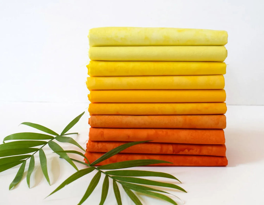 Lava Solids Fat Quarter Bundle, Sunshine, 10pcs Lava Solids Fat Quarter Bundle, Sunshine, 10pcs