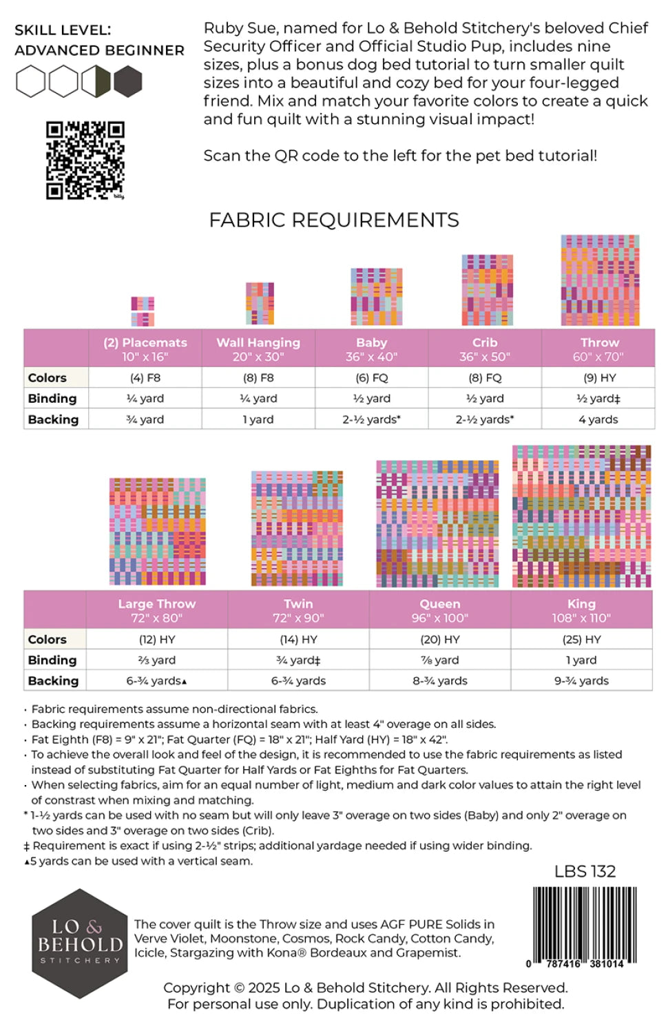 Ruby Sue Quilt Pattern