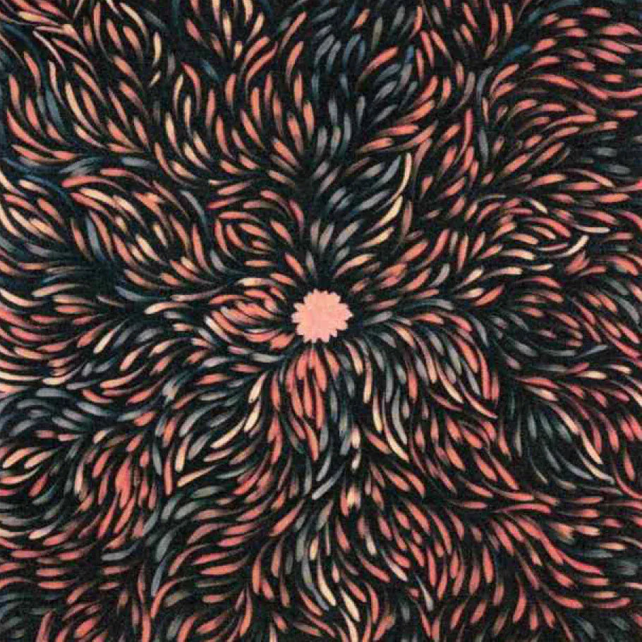 Leaves Gold Leaves Gold Australian Aboriginal Quilting Fabric, M&S Textiles