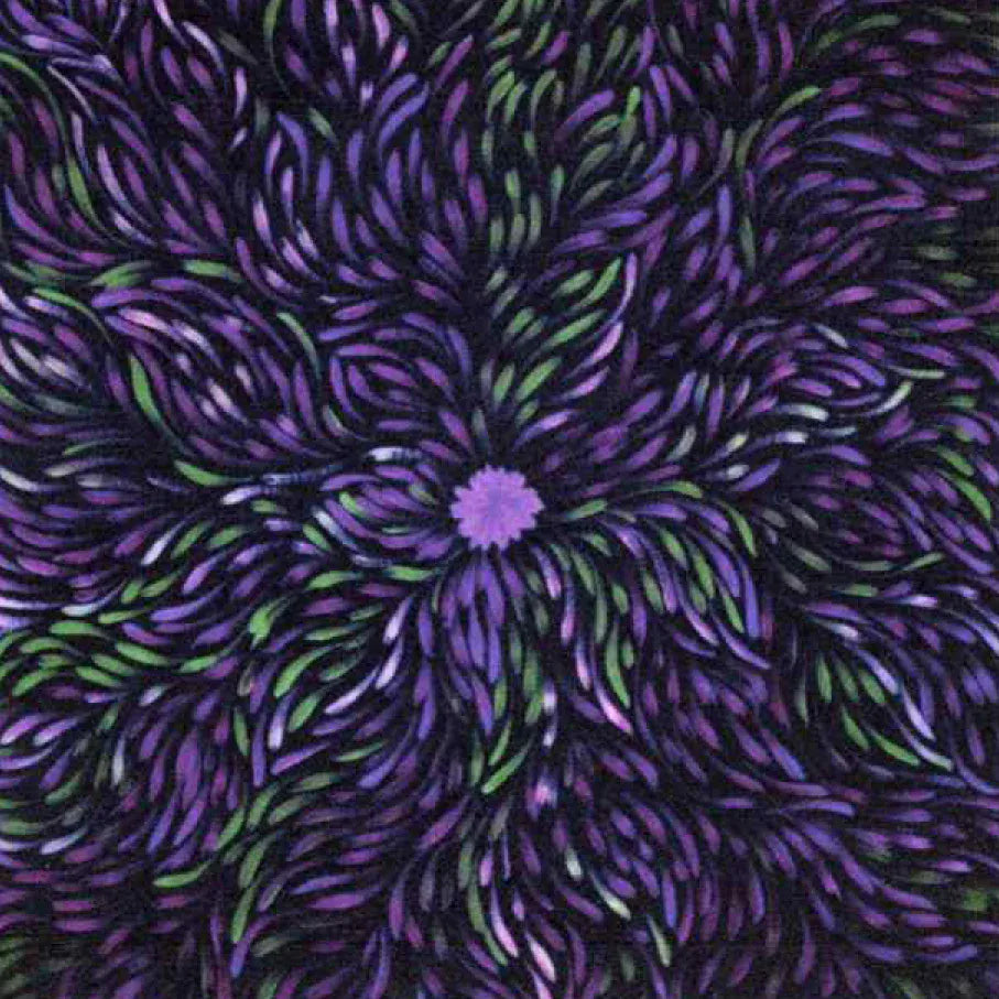 Leaves Lilac Leaves Lilac Australian Aboriginal Quilting Fabric, M&S Textiles