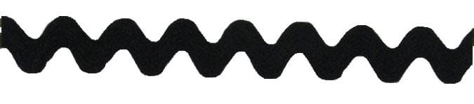 Jumbo Rick Rack 1 3/8in wide, Black Sold per Yard Jumbo Rick Rack 1 3/8in wide, Black Sold per Yard