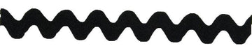 Jumbo Rick Rack 1 3/8in wide, Black Sold per Yard Jumbo Rick Rack 1 3/8in wide, Black Sold per Yard
