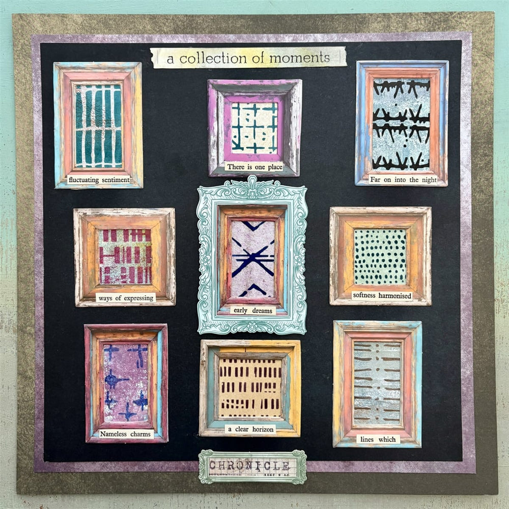 Seth Apter Stencil - 9" x 12" - ATC Apter #3 Seth Apter ATC #3 9x12 Stencil – Artistic Artifacts