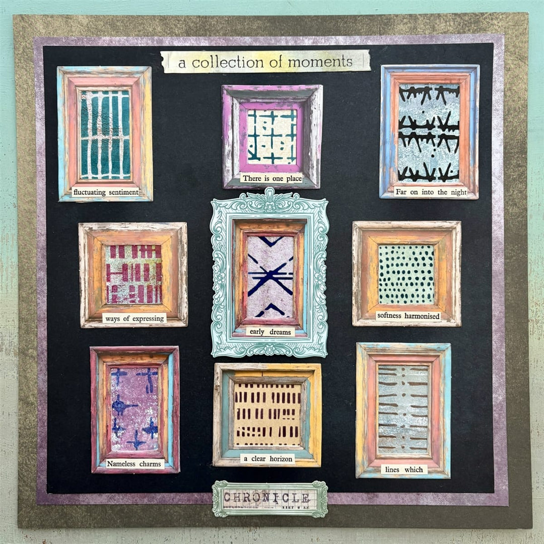 Seth Apter Stencil - 9" x 12" - ATC Apter #3 Seth Apter ATC #3 9x12 Stencil – Artistic Artifacts
