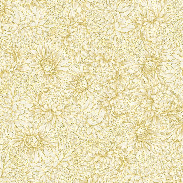 LOTUS-CM3664-CREAM floral pattern