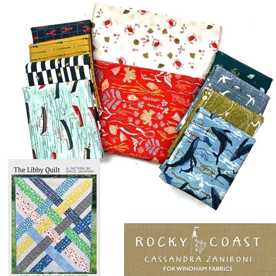 Libby Quilt Kit with Rocky Coast Libby Quilt Kit with Rocky Coast by Windham Fabrics | 51x64
