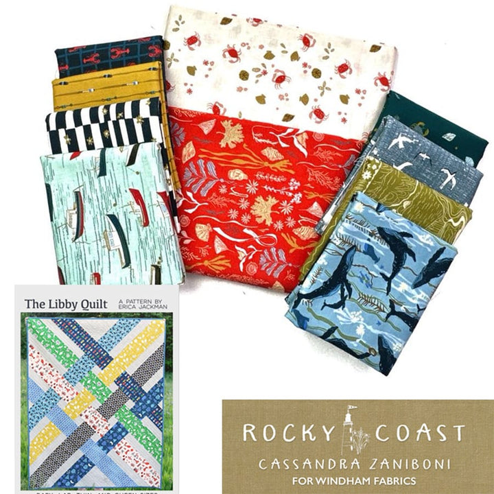 Libby Quilt Kit with Rocky Coast Libby Quilt Kit with Rocky Coast by Windham Fabrics | 51x64