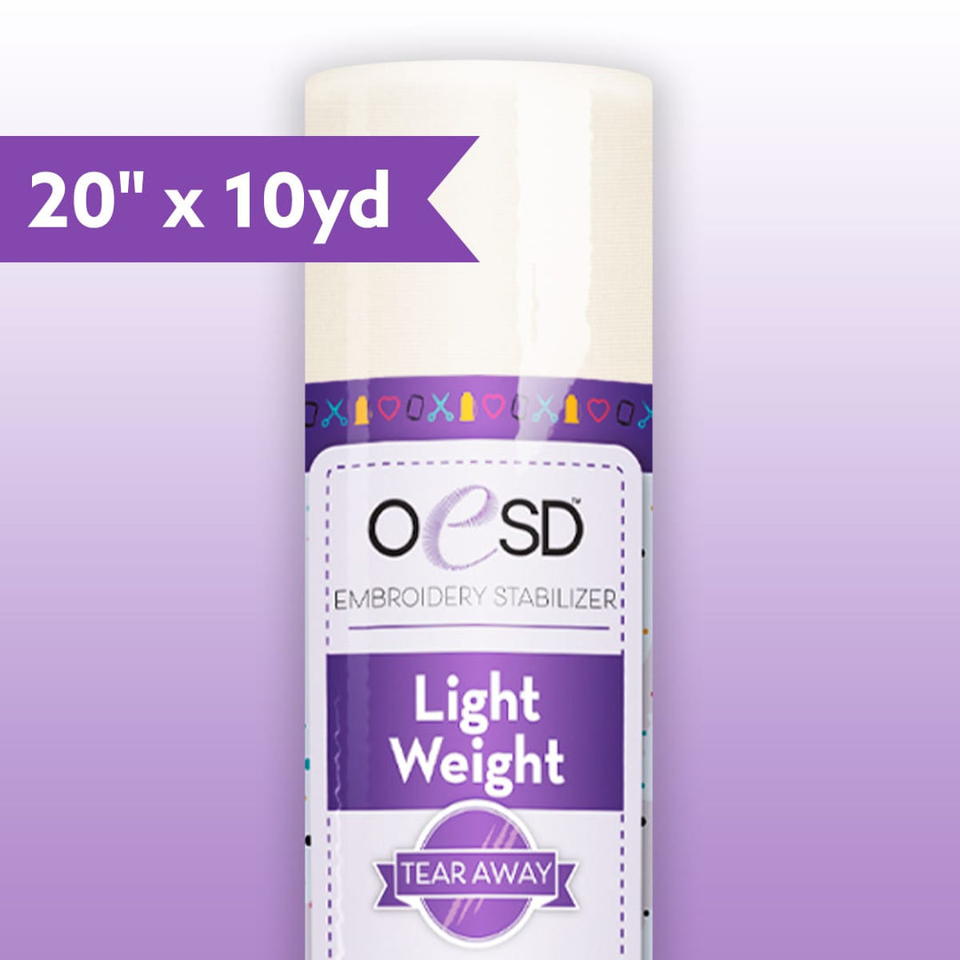 OESD Light Weight Tear Away, 20 in. wide, 10 yds OESD Light Weight Tear Away, 20 in. wide, 10 yds