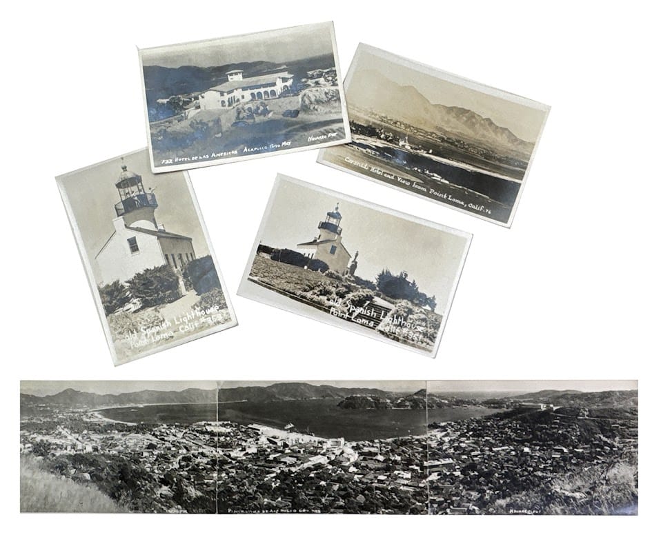 Vintage California and Mexico Postcard Collage Pack, 7pcs