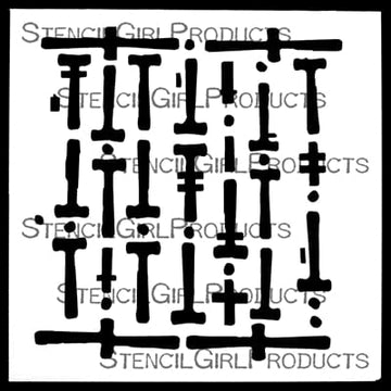 Seth Apter Stencil - 4" x 4" - Pathways Seth Apter Pathways 4x4 Stencil – Artistic Artifacts