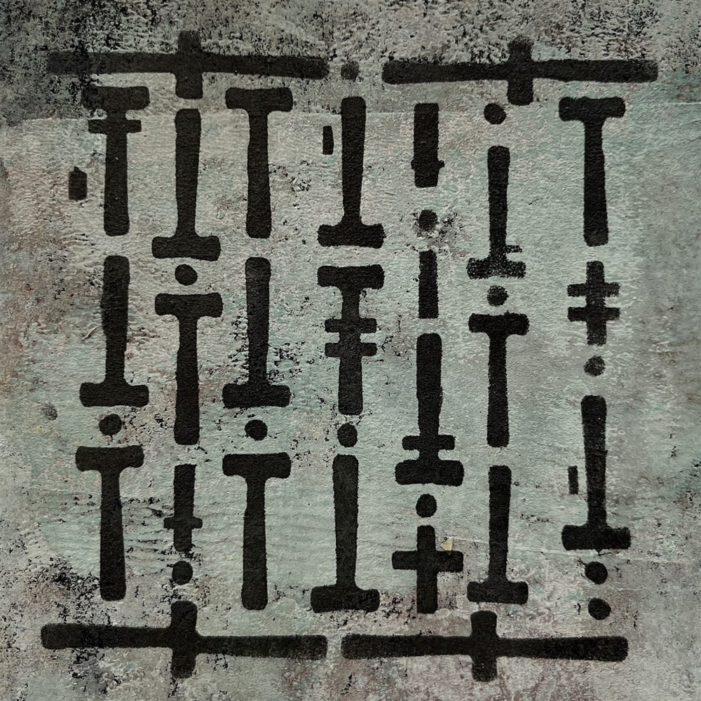 Seth Apter Stencil - 4" x 4" - Pathways Seth Apter Pathways 4x4 Stencil – Artistic Artifacts