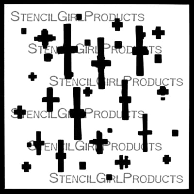 Seth Apter Stencil - 4" x 4" - Surplus Seth Apter Out of the Box 4x4 Stencil – Artistic Artifacts