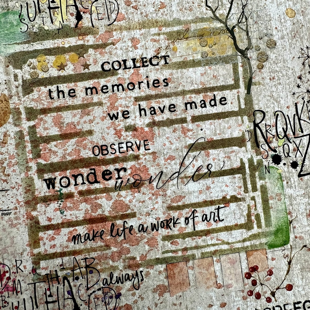 Seth Apter Stencil - 4" x 4" - Out of the Box Seth Apter Out of the Box 4x4 Stencil – Artistic Artifacts