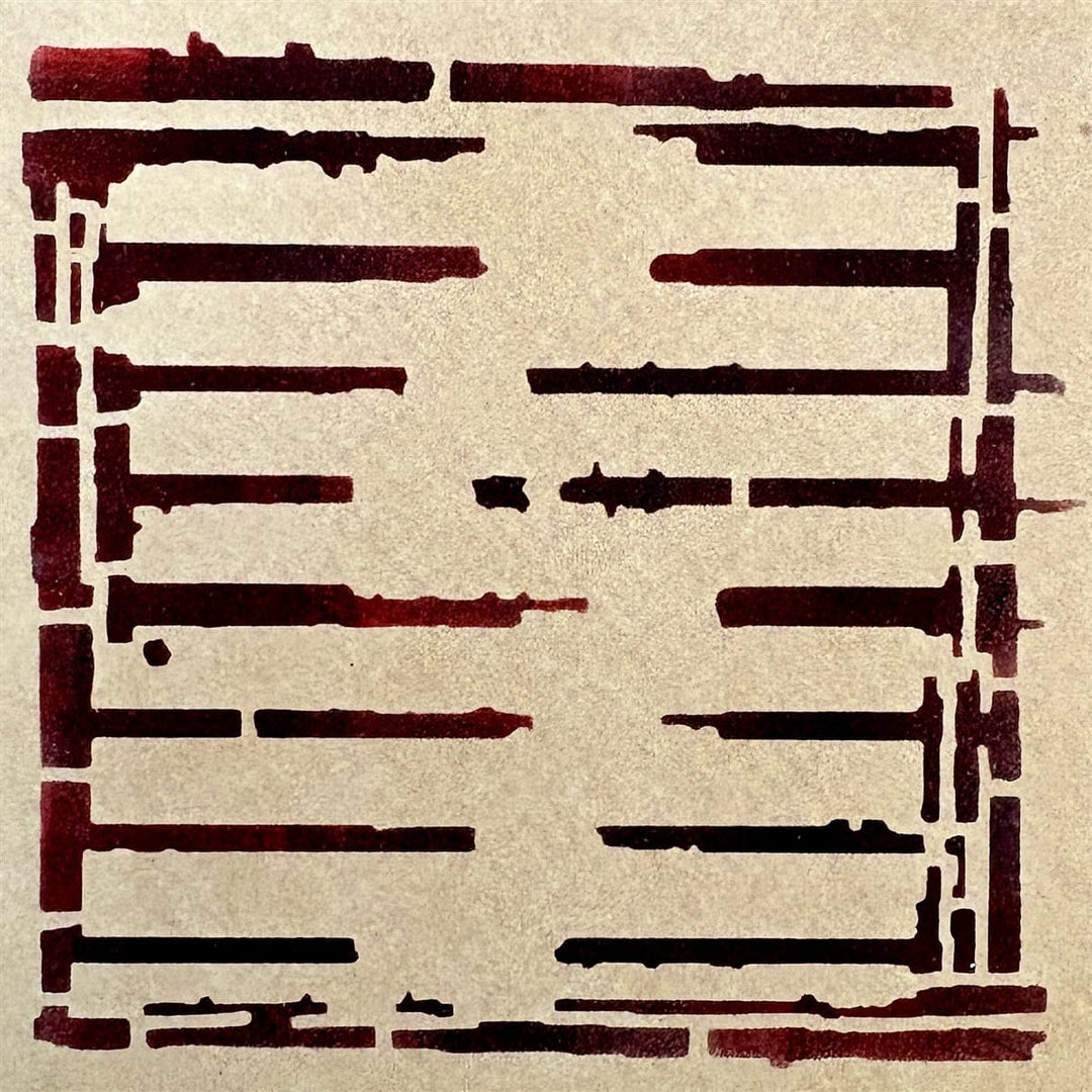Seth Apter Stencil - 4" x 4" - Out of the Box Seth Apter Out of the Box 4x4 Stencil – Artistic Artifacts
