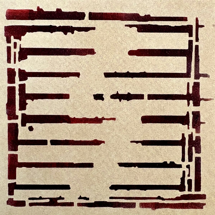 Seth Apter Stencil - 4" x 4" - Out of the Box Seth Apter Out of the Box 4x4 Stencil – Artistic Artifacts