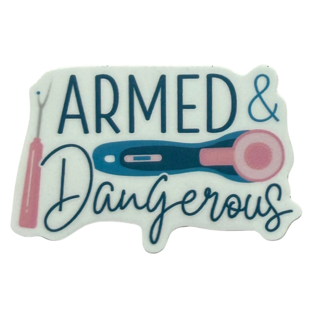 Armed and Dangerous Sticker 4pk