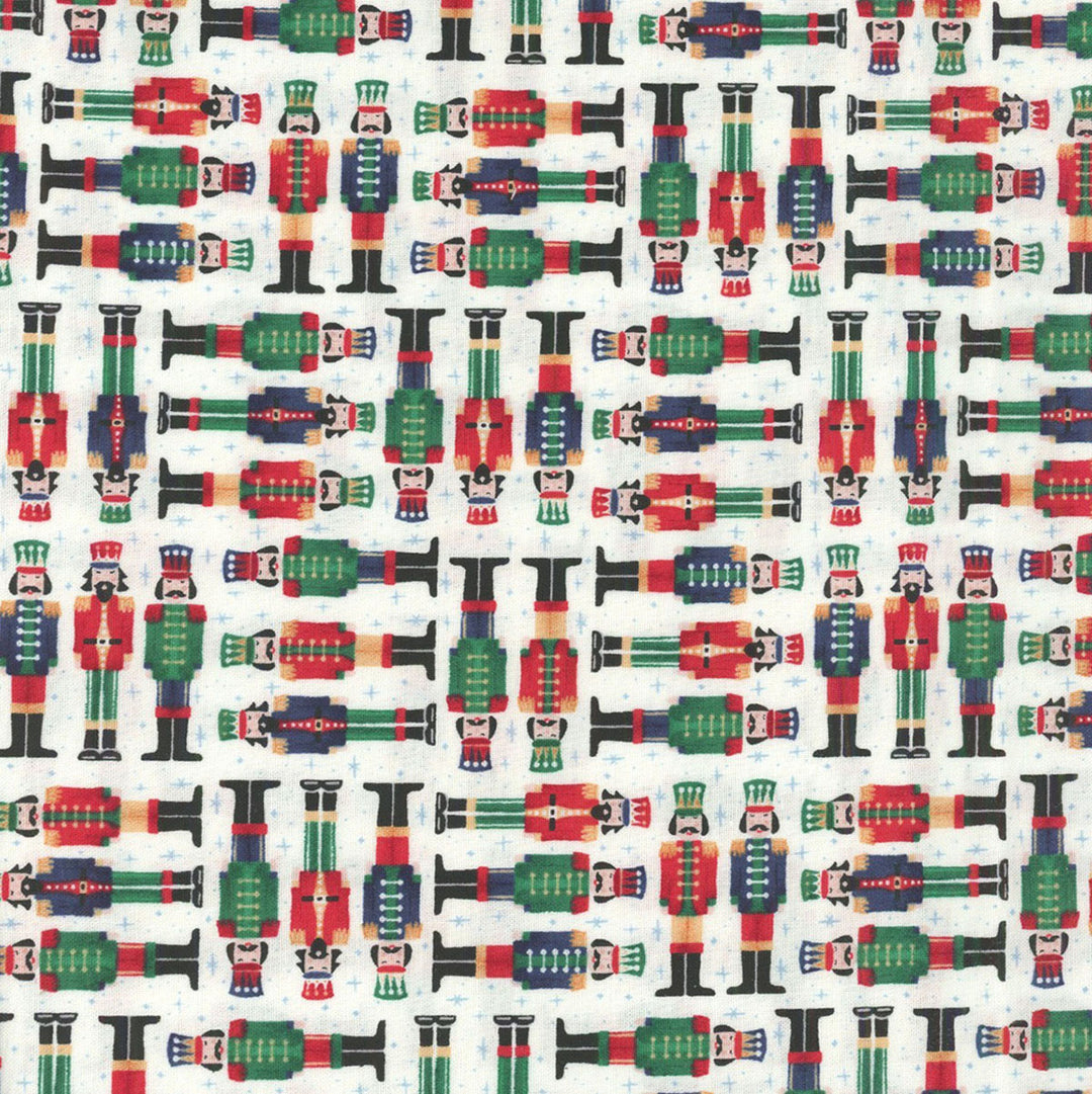The Nutcracker by Makower UK - Soldiers, Cream