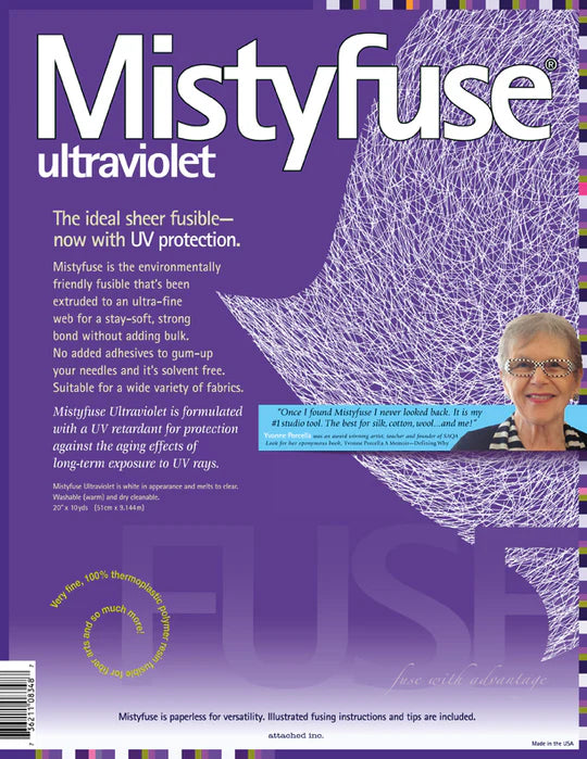 Mistyfuse Fusible Lightweight Fusible Webbing: Ultraviolet (10 yds)