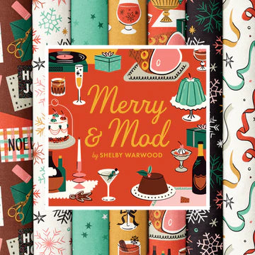 Merry & Mod - Fat Quarter Fabric Bundle (14 pcs)