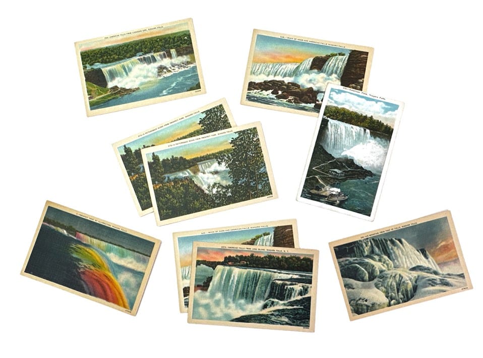 Vintage Niagara Falls Postcard Collage Pack, 9pcs