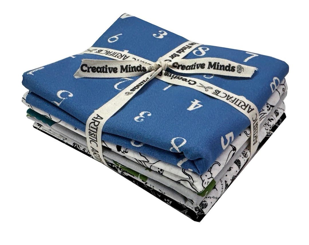 Japanese Printed 1/2 Yard Fabric Bundle (5pcs)