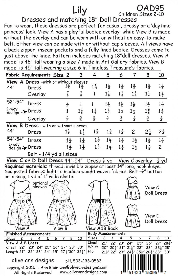 Lily Dress Pattern