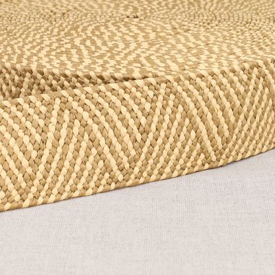 2in Bicolor Natural Look Webbing, Beige/Ivory Sold by the Yard